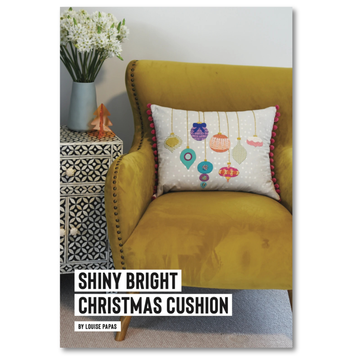 Jen Kingswell Designs - Shiny Bright Christmas Cushion Pattern