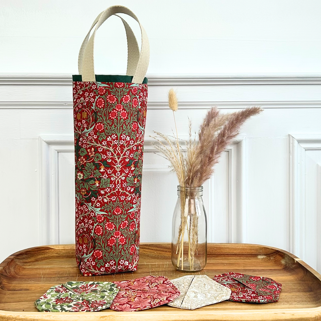 sip + stitch: wine tote + wine glass slippers