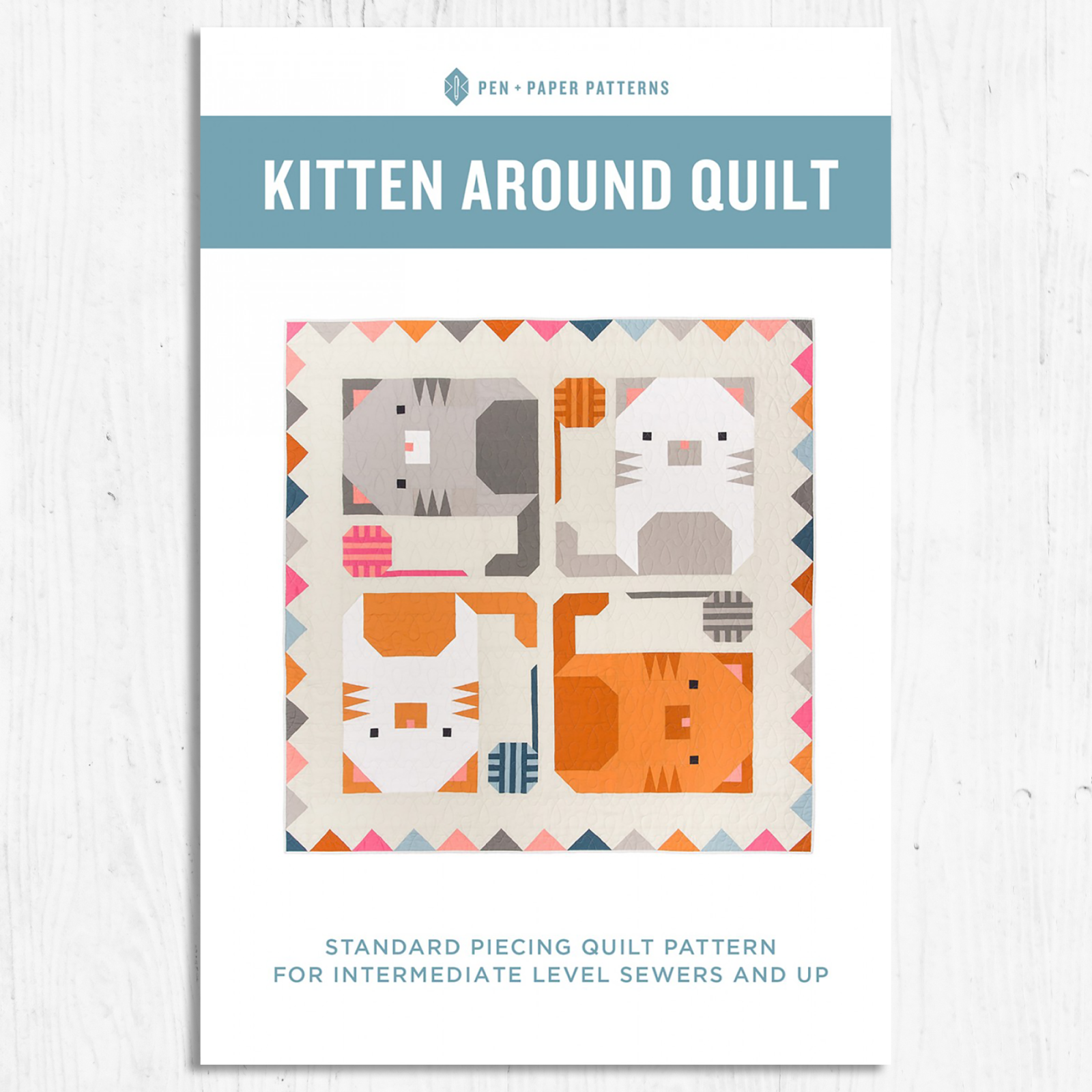 Pen + Paper Patterns - Kitten Around Quilt