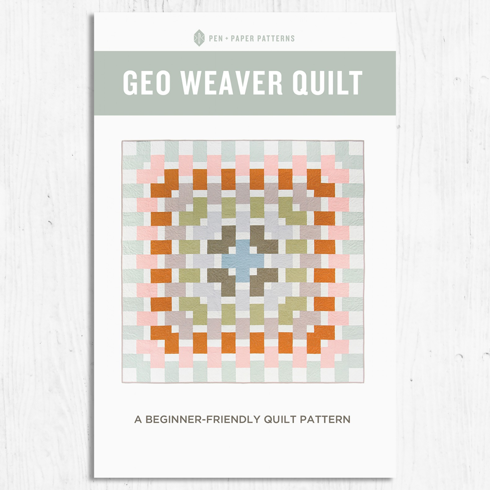 Pen + Paper Patterns - Geo Weaver Quilt 