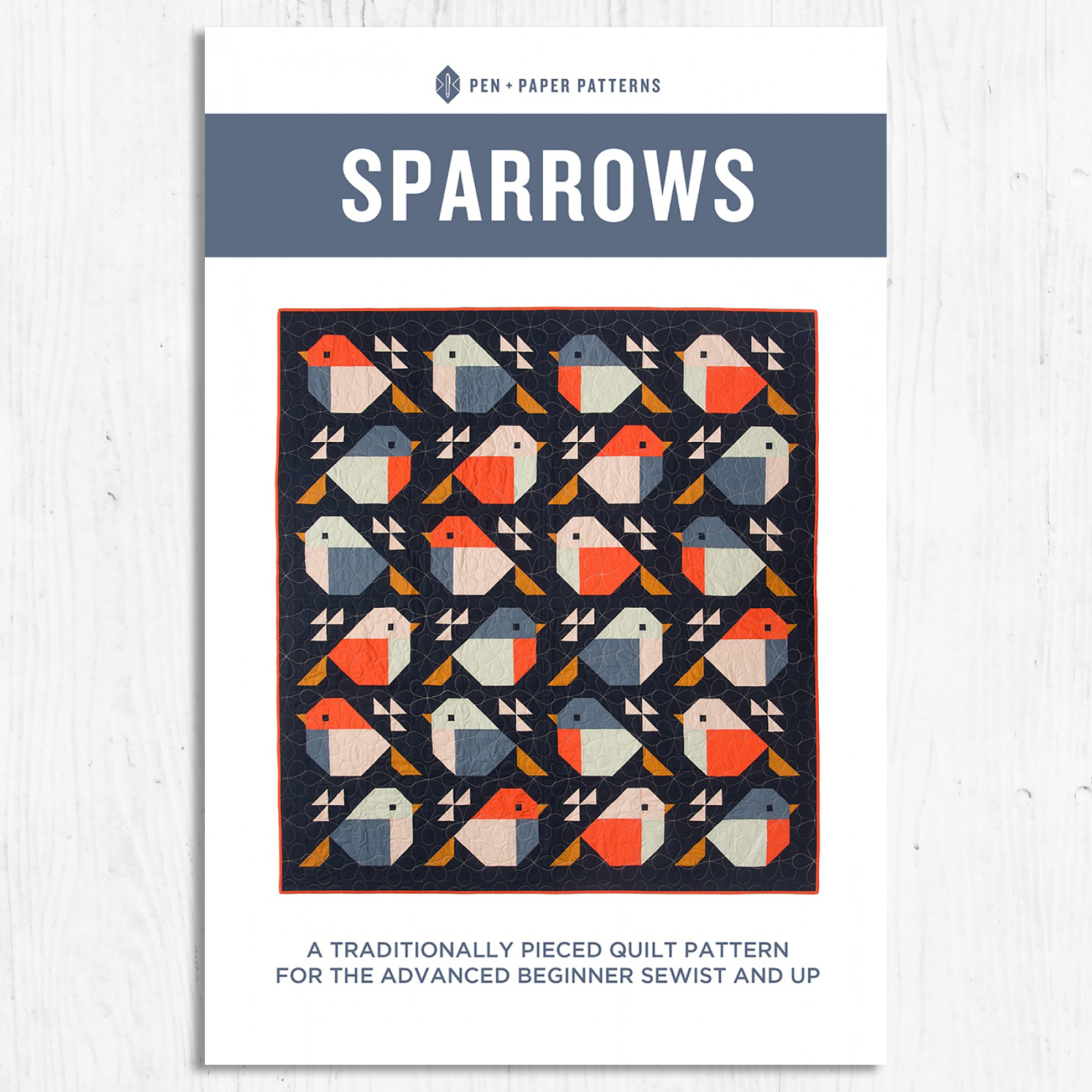 Pen + Paper Patterns - Sparrows