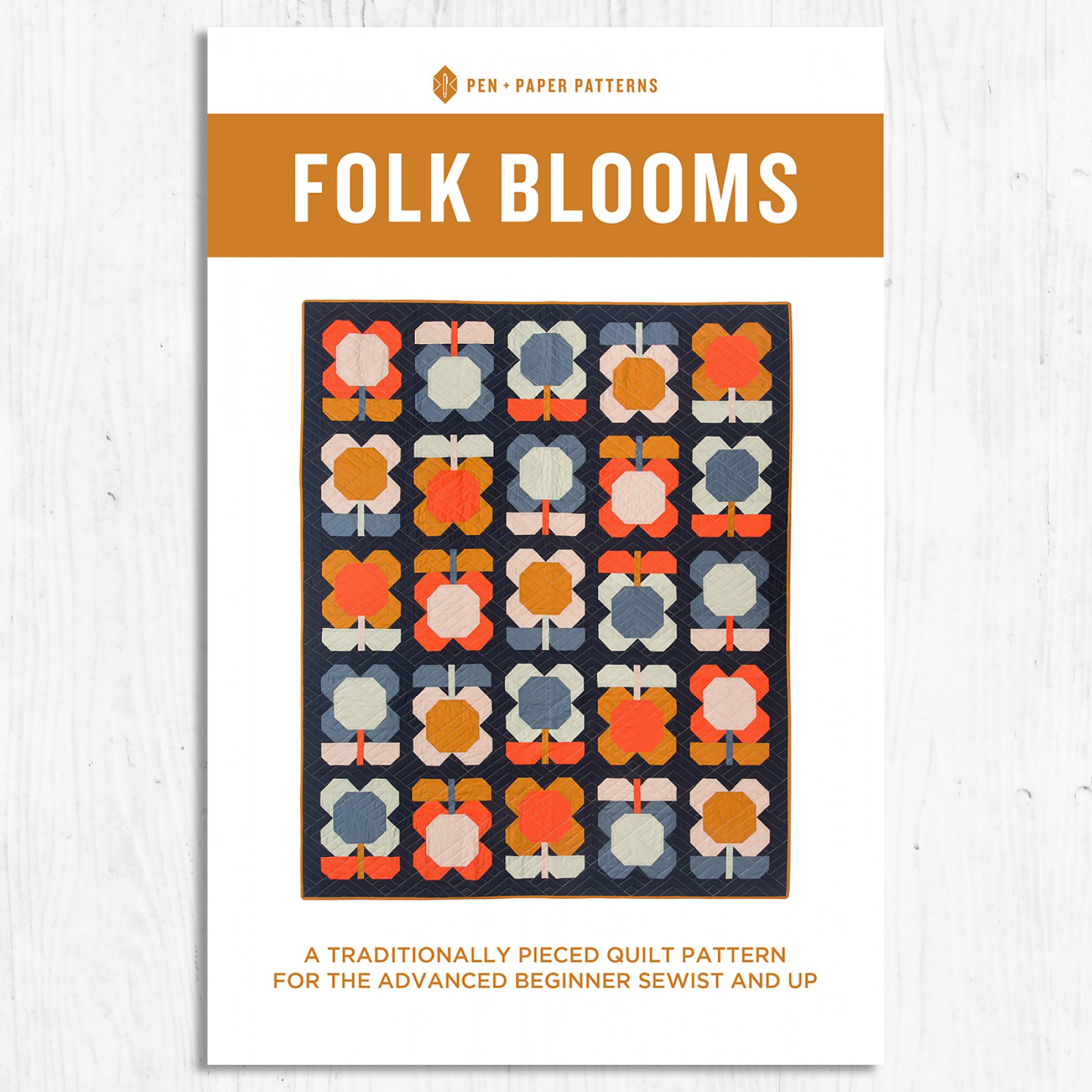 Pen + Paper Patterns - Folk Blooms Quilt