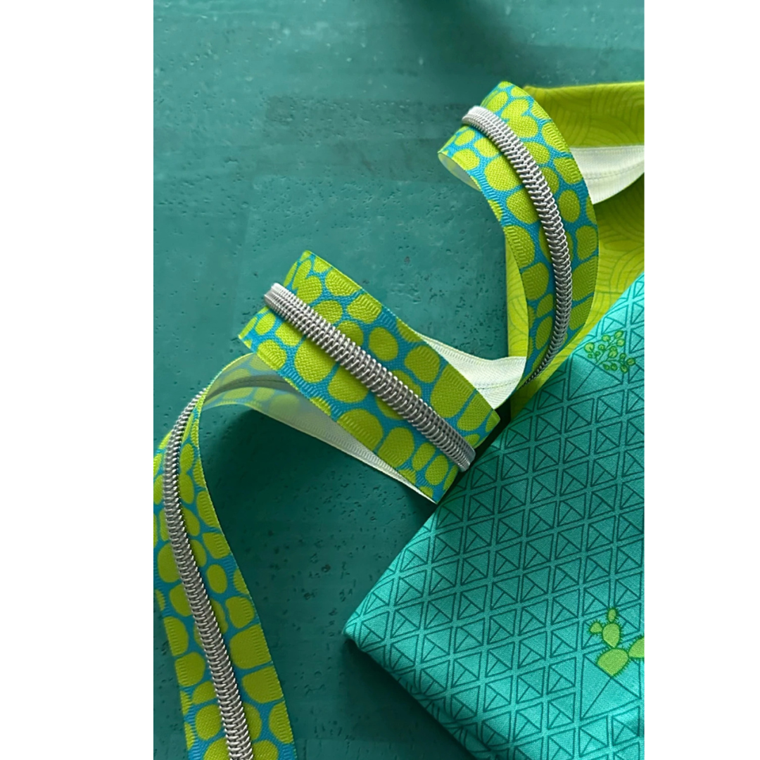 Zipper Tape - 3yds - Lime Pebble 