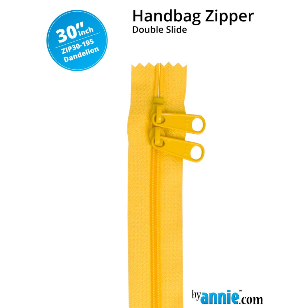 Handbag Zipper - 30" Double Slide - Dandelion