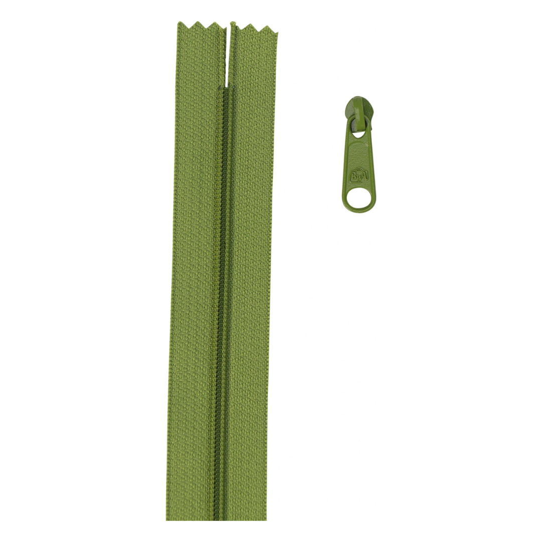  Zipper by the Yard - Olive