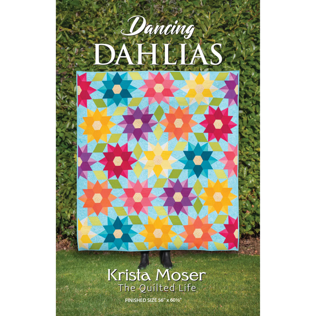 Dancing Dahlias Quilt by Krista Moser