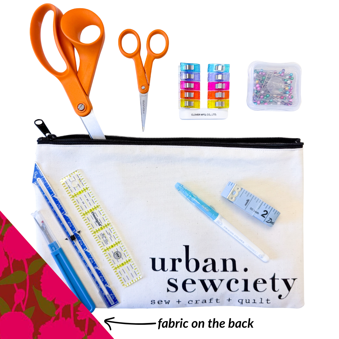 Urban Sewciety 9" Zipper Pouch + Tools
