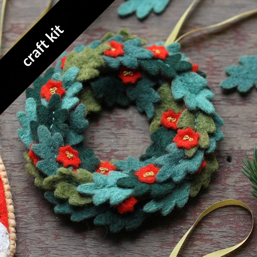 Craft Kit: Wreath Felt Ornament Kit