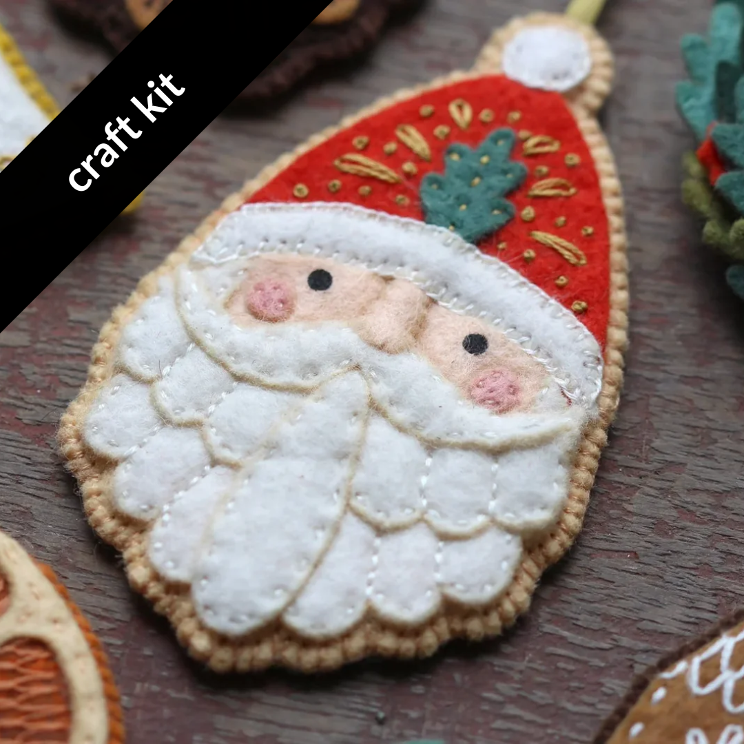 Craft Kit: Santa Claus Felt Ornament
