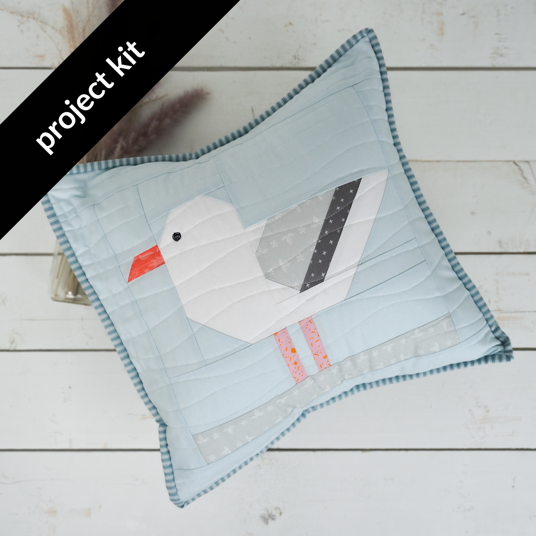 Project Kit: Patchwork Seagull Pillow