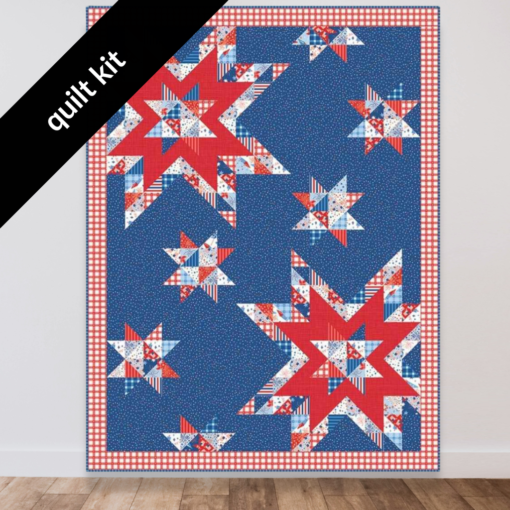 Twinkly Stars Quilt Kit - Patriotic