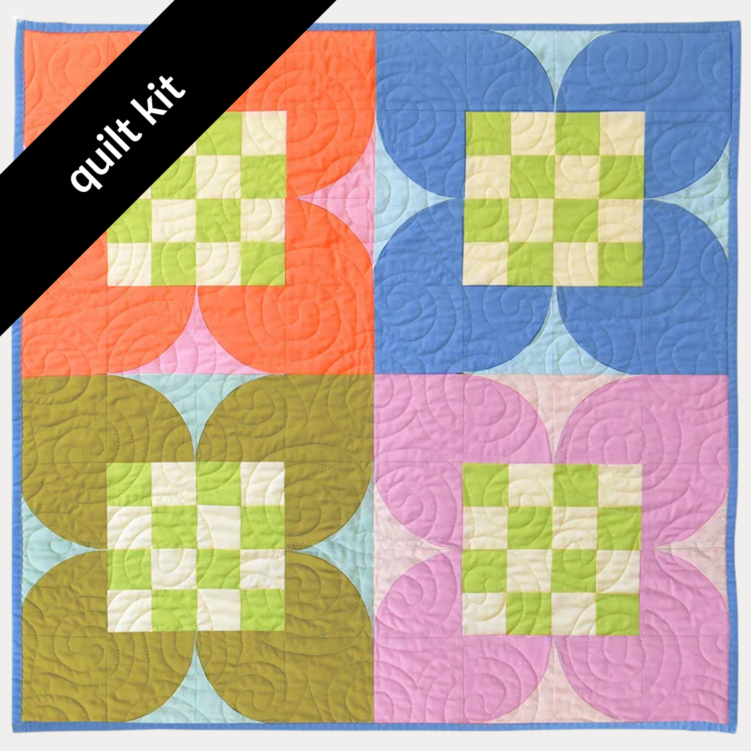 Checkered Flower Quilt Kit 