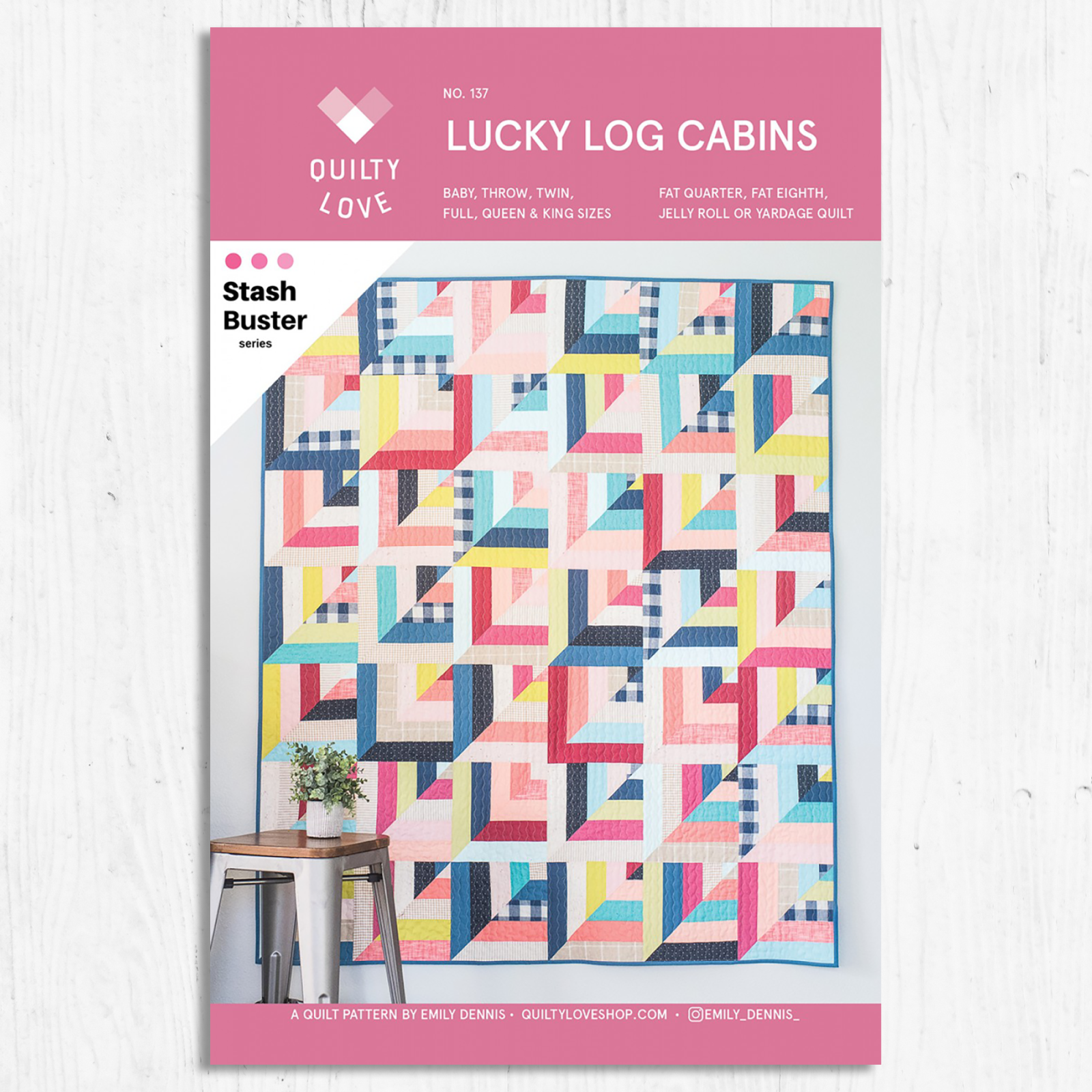 Quilty Love - Lucky Log Cabins
