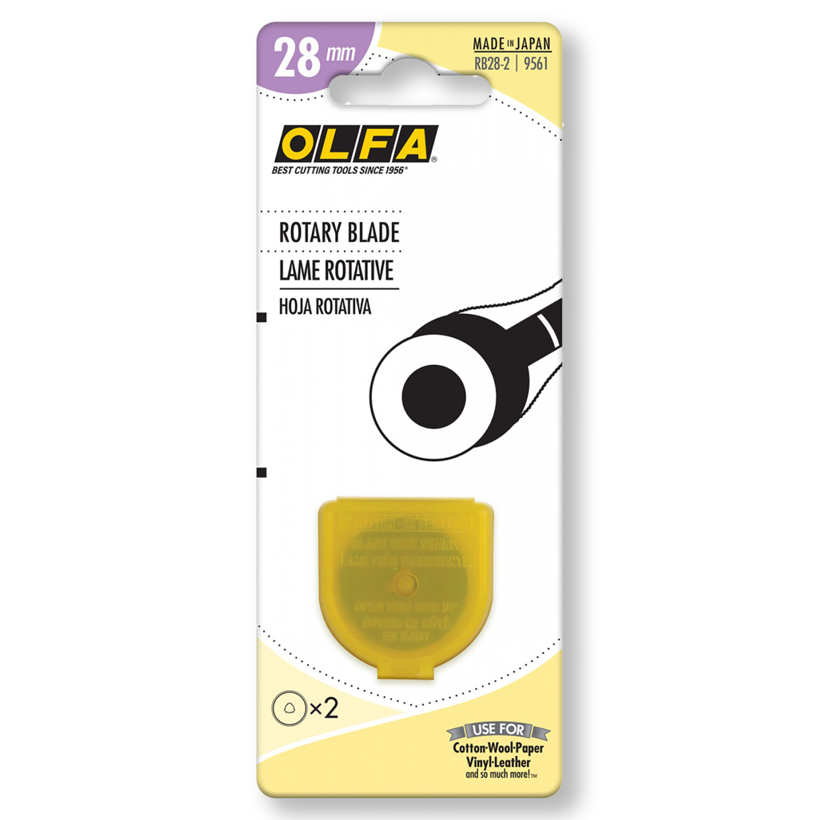 Rotary Blade: 28mm Olfa Replacement Pack - 2 Pack