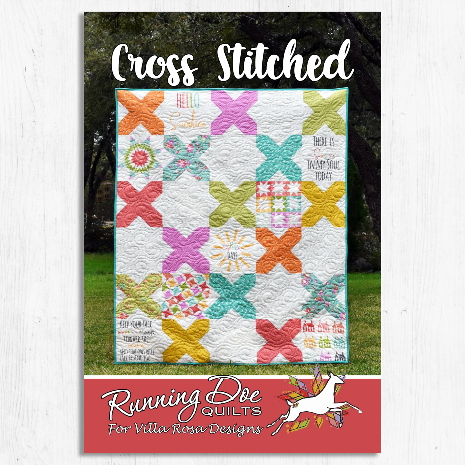 Villa Rosa - Cross Stitched