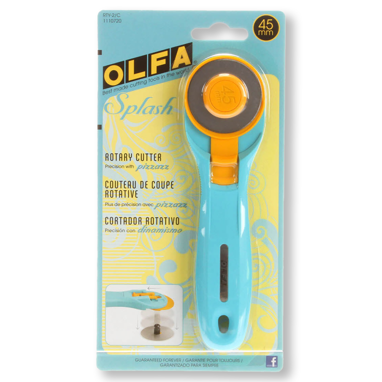Rotary Cutter: Olfa 45mm - Turquoise