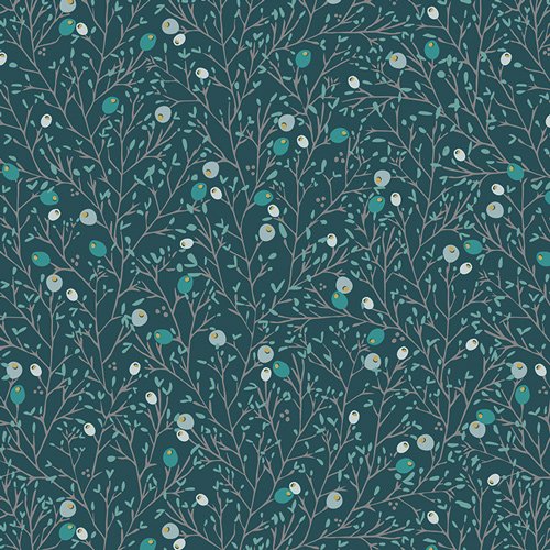 Little Town - Winterberry Rayon - Pine