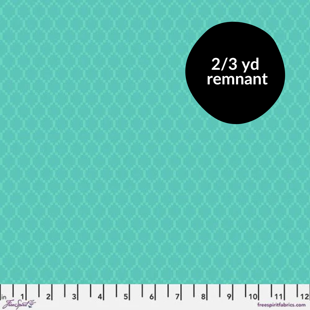 Remnant - 2/3yd Chromatics - Diamonds - Aqua