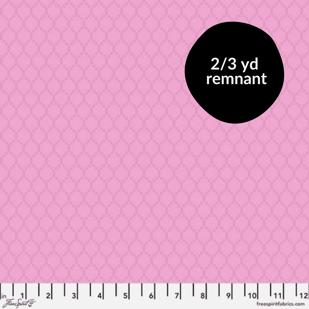 Remnant - 2/3yd Chromatics - Diamonds - Pink