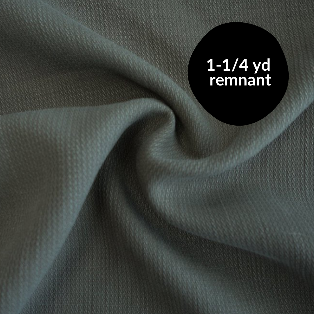 Remnant 1-1/4 yd - Tencel Dobby Stripe - Olive