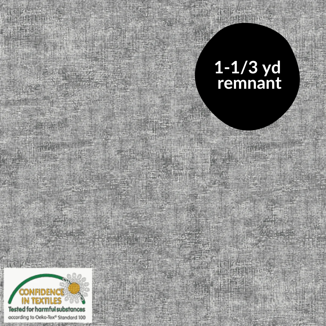 Remnant - 1-1/3 yard Melange - Black/White 904