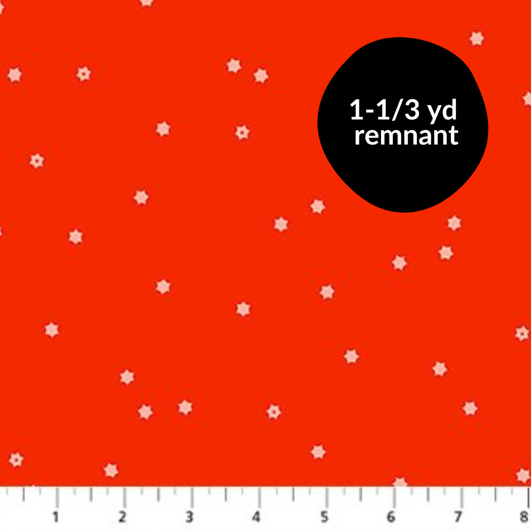 Remnant - 1-1/3yd Seasons Basics - Bright Red  