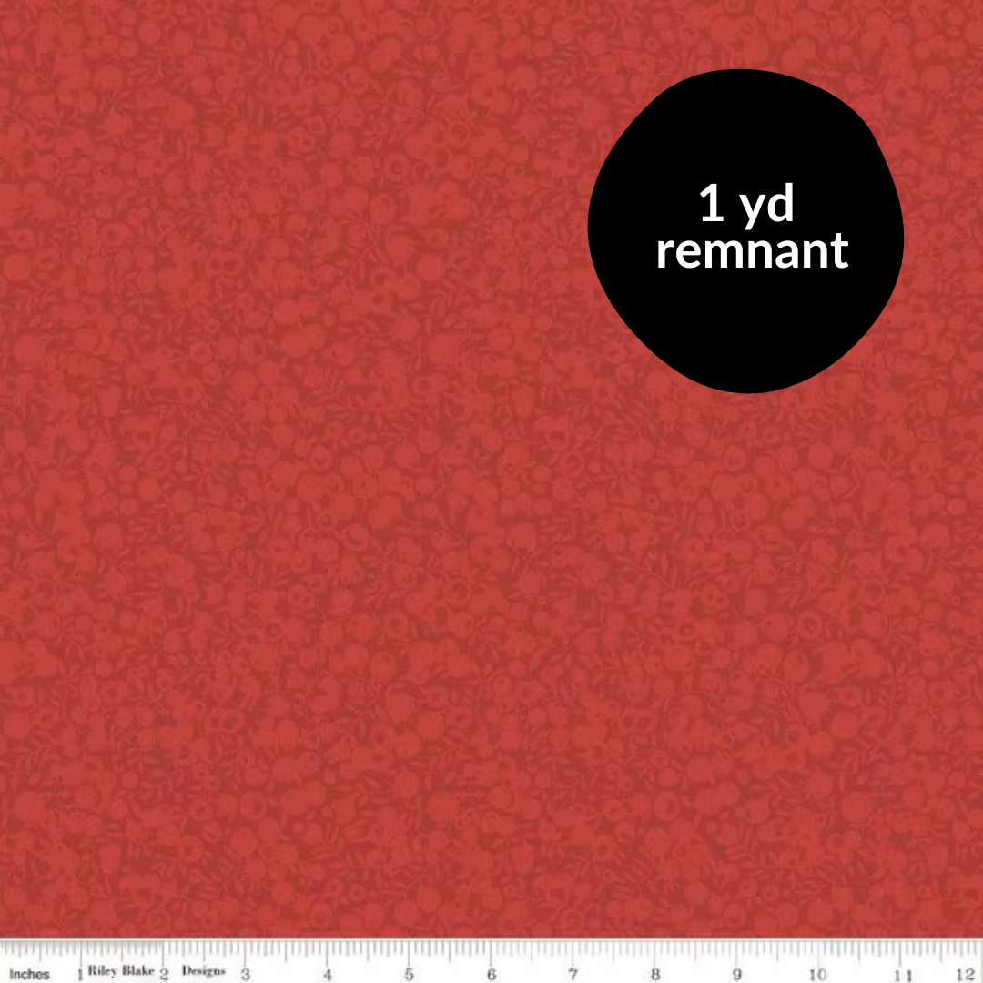 Remnant - 1yd Liberty Wiltshire - Shadow - Ruby 