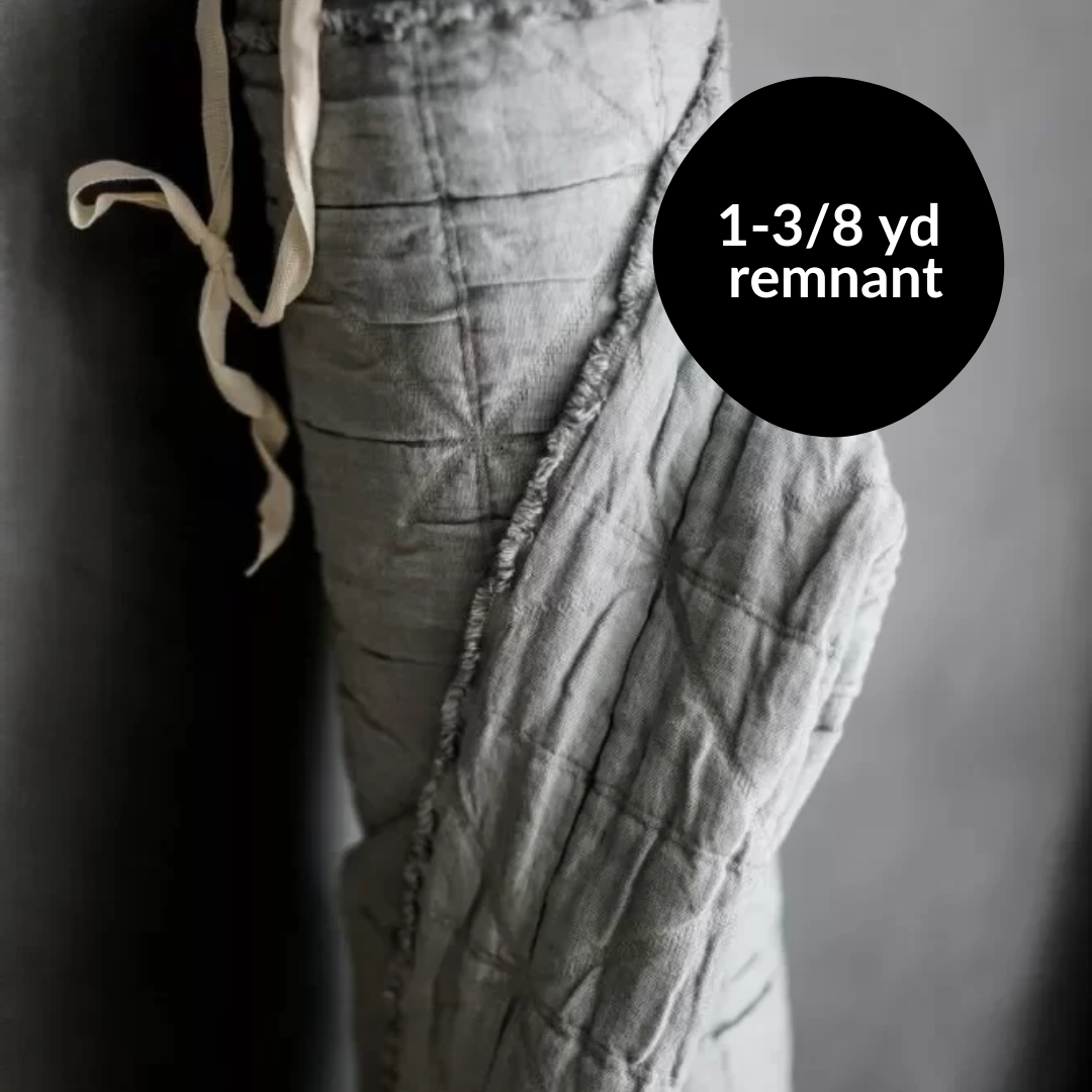 Remnant - 1-3/8yd Jacquard Cotton - Shadow 