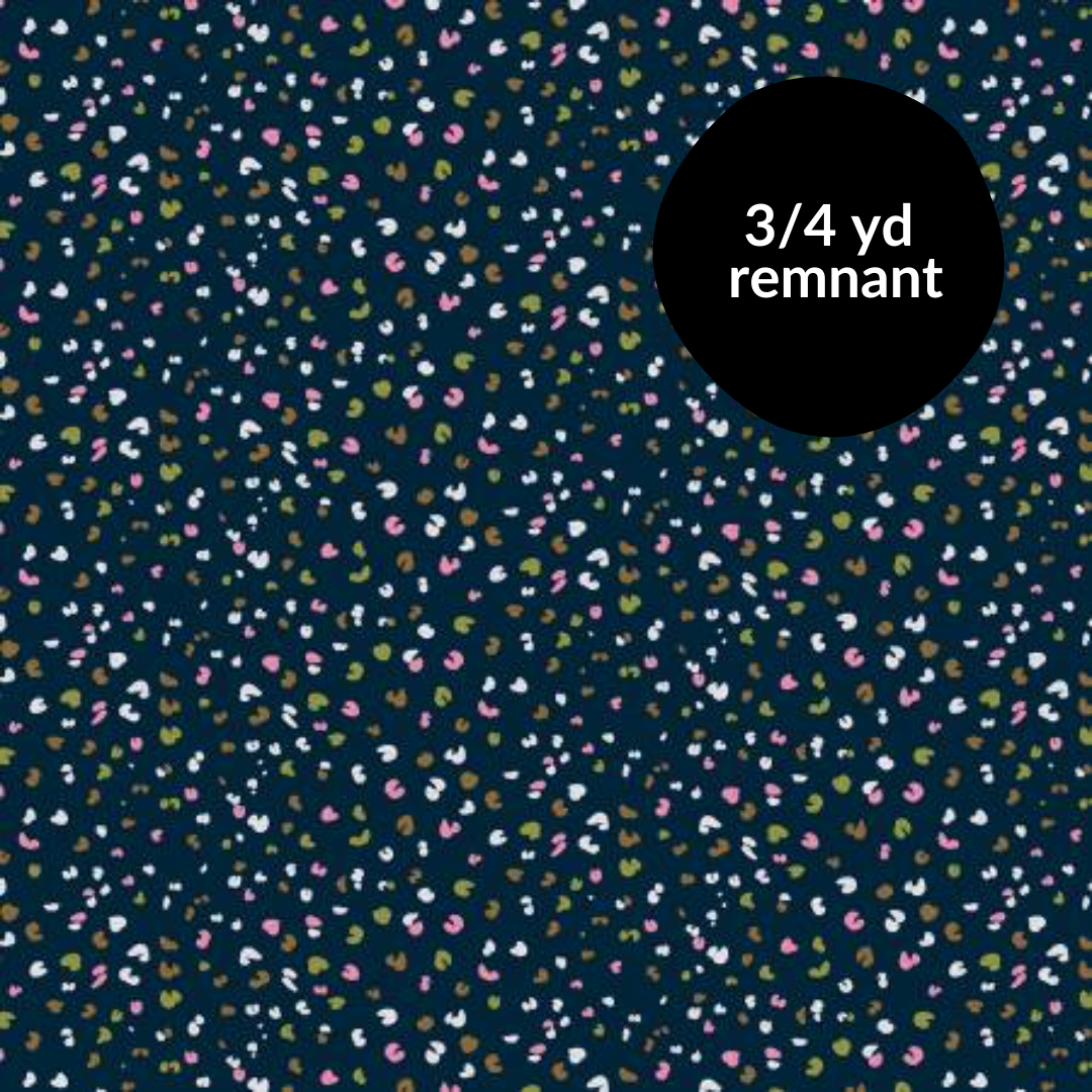 Remnant - 3/4yd Wild Expeditions - Leopard Spots - Blue