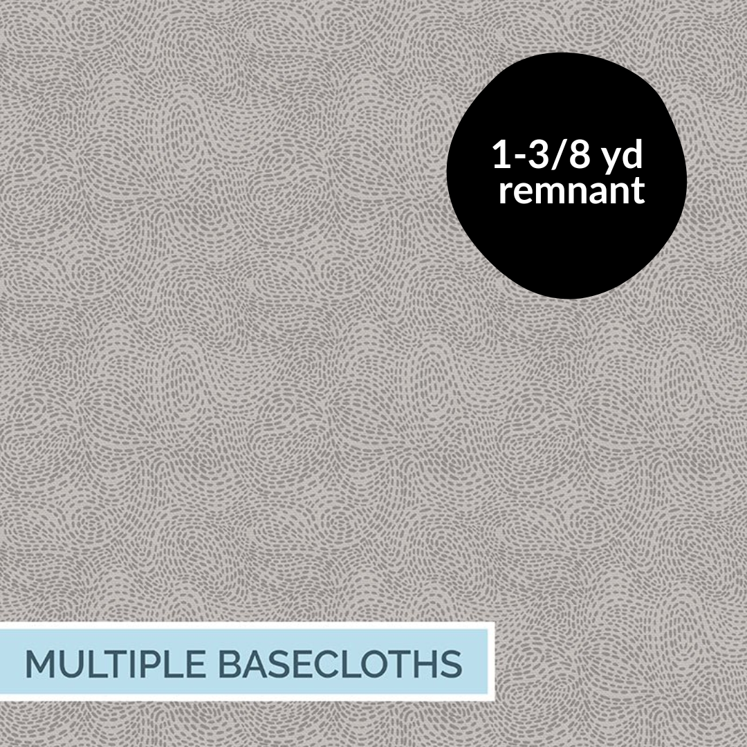 Remnant - 1-3/8yd Waved - Stone - Wideback 