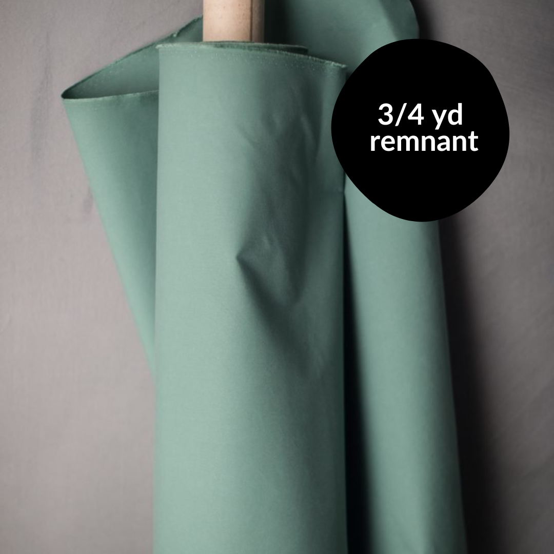 Remnant - 3/4yd Organic Cotton Dry Oilskin - Storm 