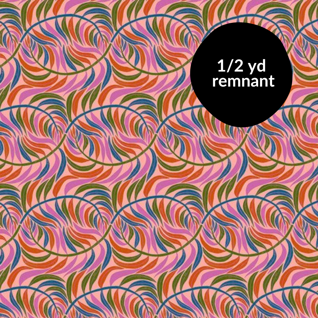 Remnant - 1/2yd Bloomology - Breeze - Guava