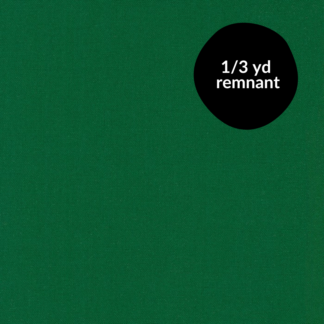 Remnant - 1/3yd Kona Cotton Solid - Pesto