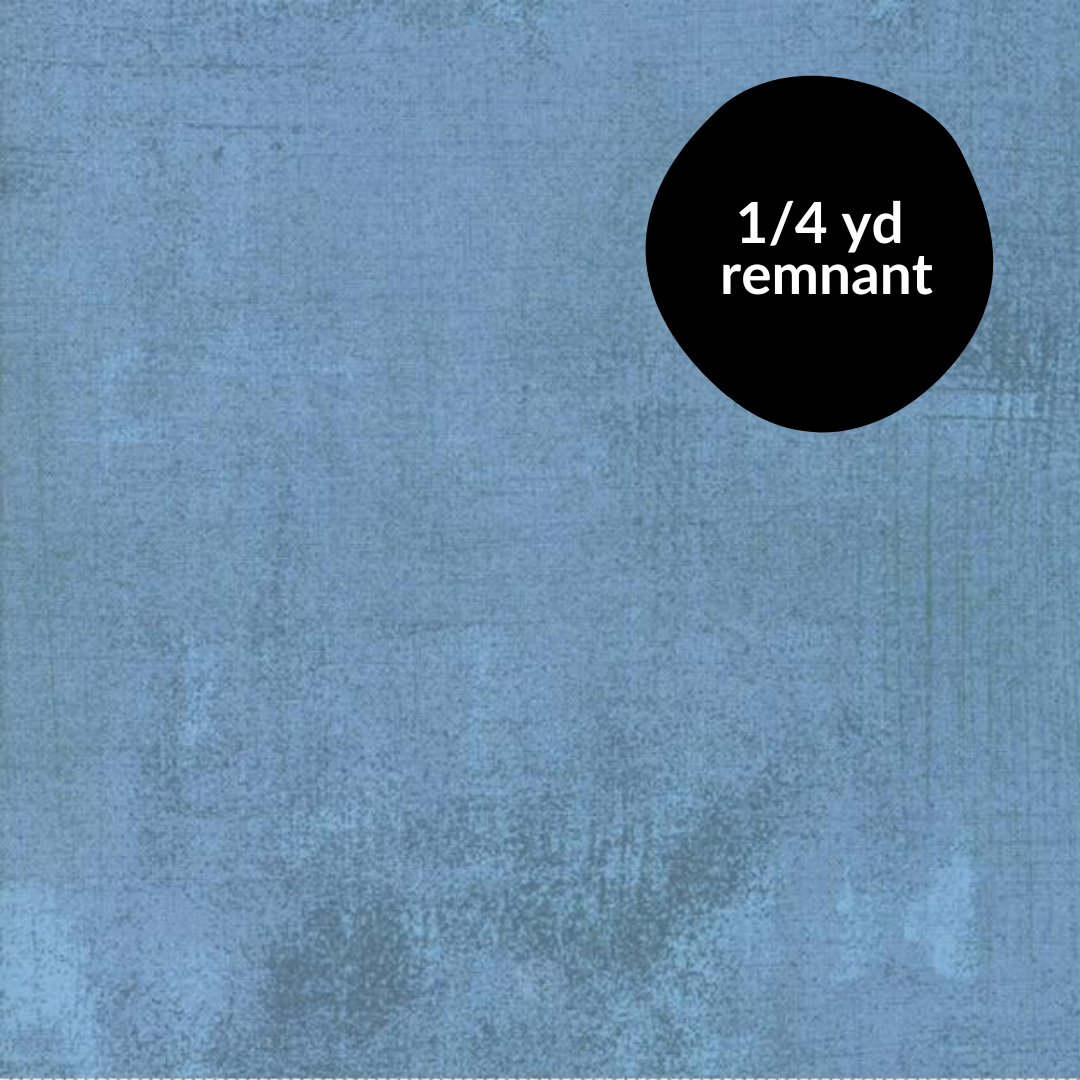 Remnant - 1/4yd Grunge Basics - Faded Denim