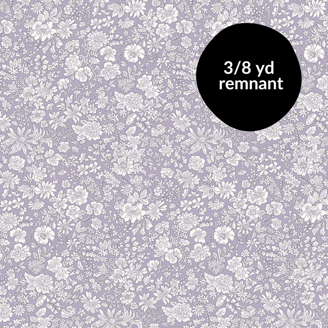 Remnant - 3/8yd Liberty - Emily Belle Collection - Mauve 