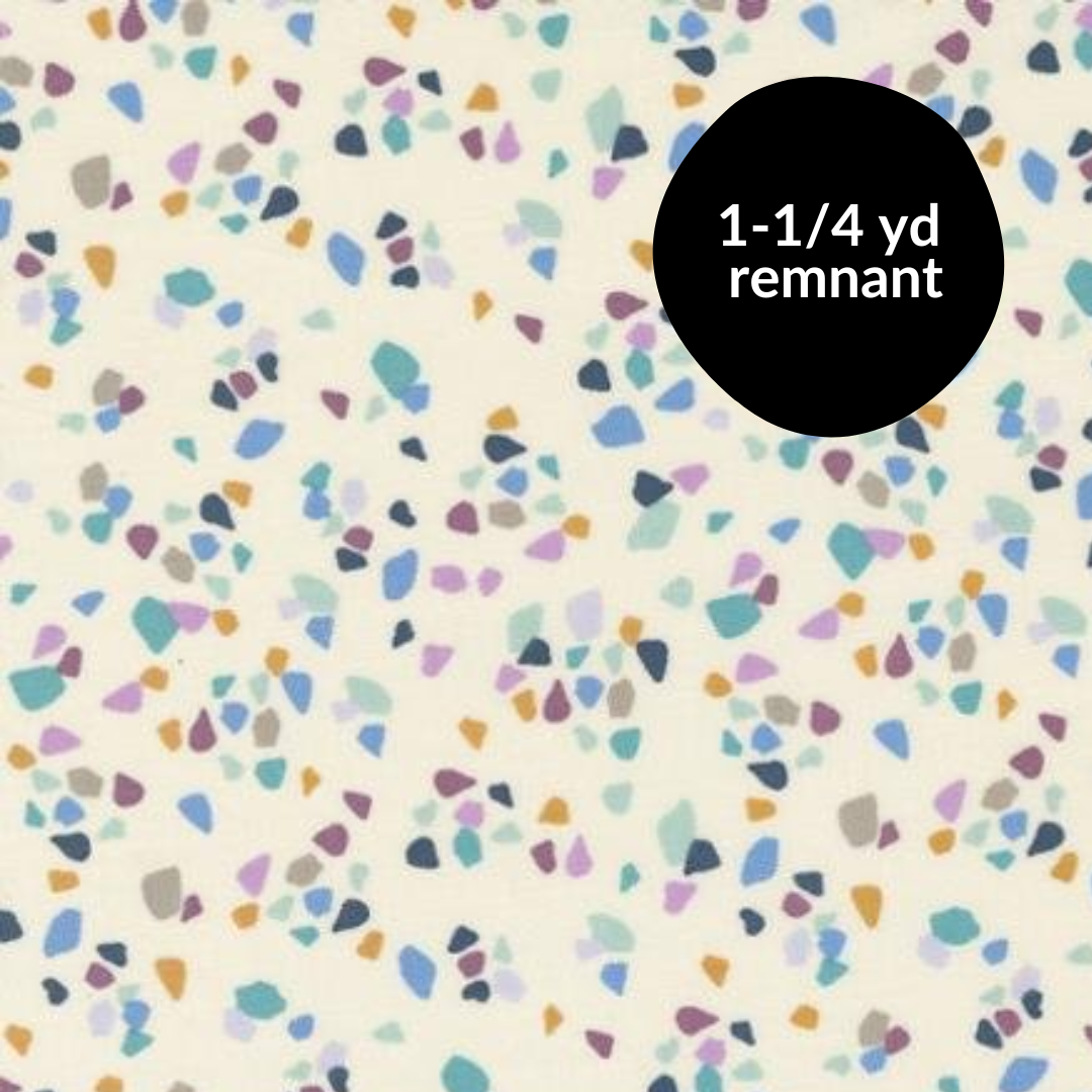 Remnant - 1 1/4yd Seaglass Summer - Shimmering Seaglass - Oyster