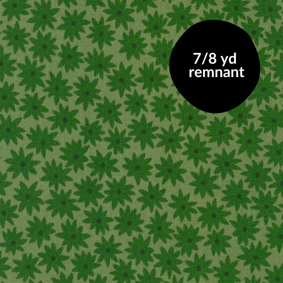 Remnant - 7/8yd Paintbox - Basil Stars