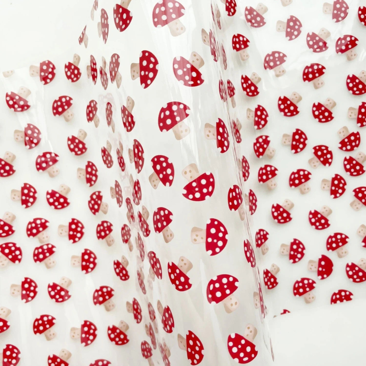 Clear Vinyl - Mushrooms - 18" x 52"