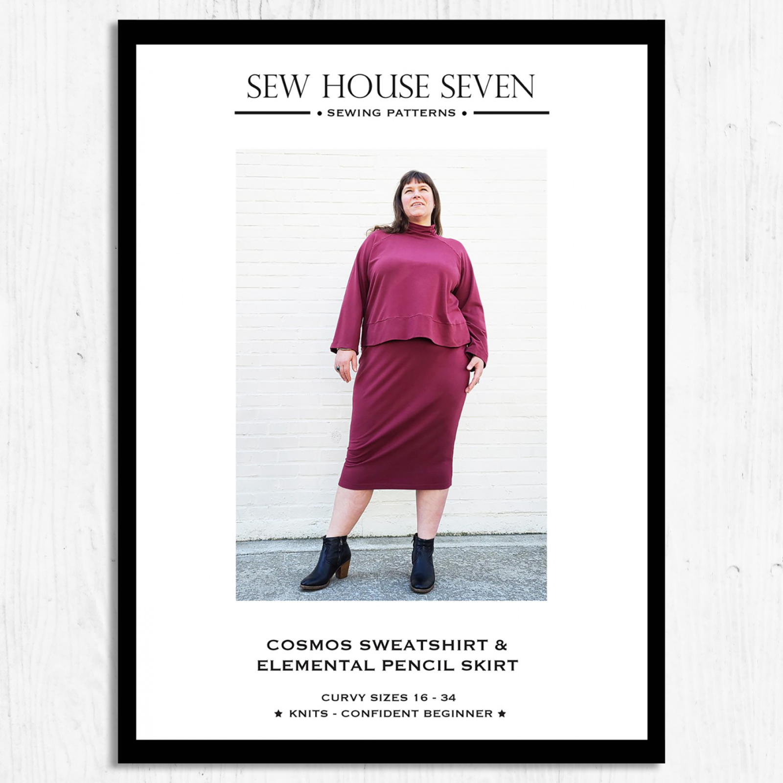 Sew House Seven - Cosmos Sweatshirt & Elemental Skirt Curvy Fit