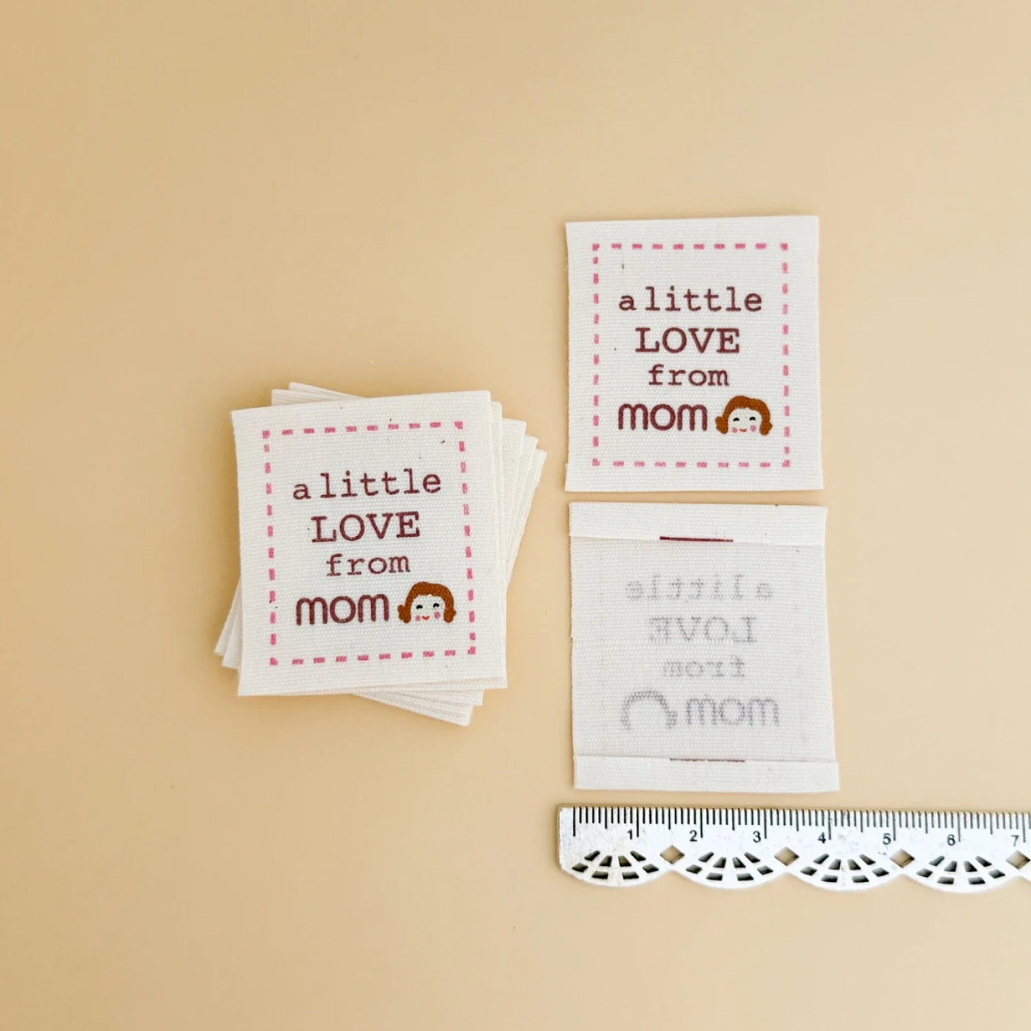 Minki Kim Woven Labels - Love From Mom