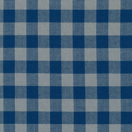 Porto Flannel - Gingham Titanium