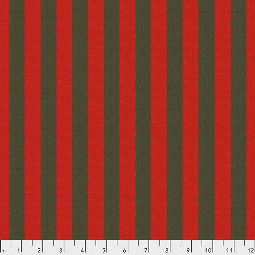 Shot Cotton - Wide Stripe - Chestnut