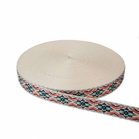 Polyester Webbing - 1-1/2" wide - Heirloom - Daydream