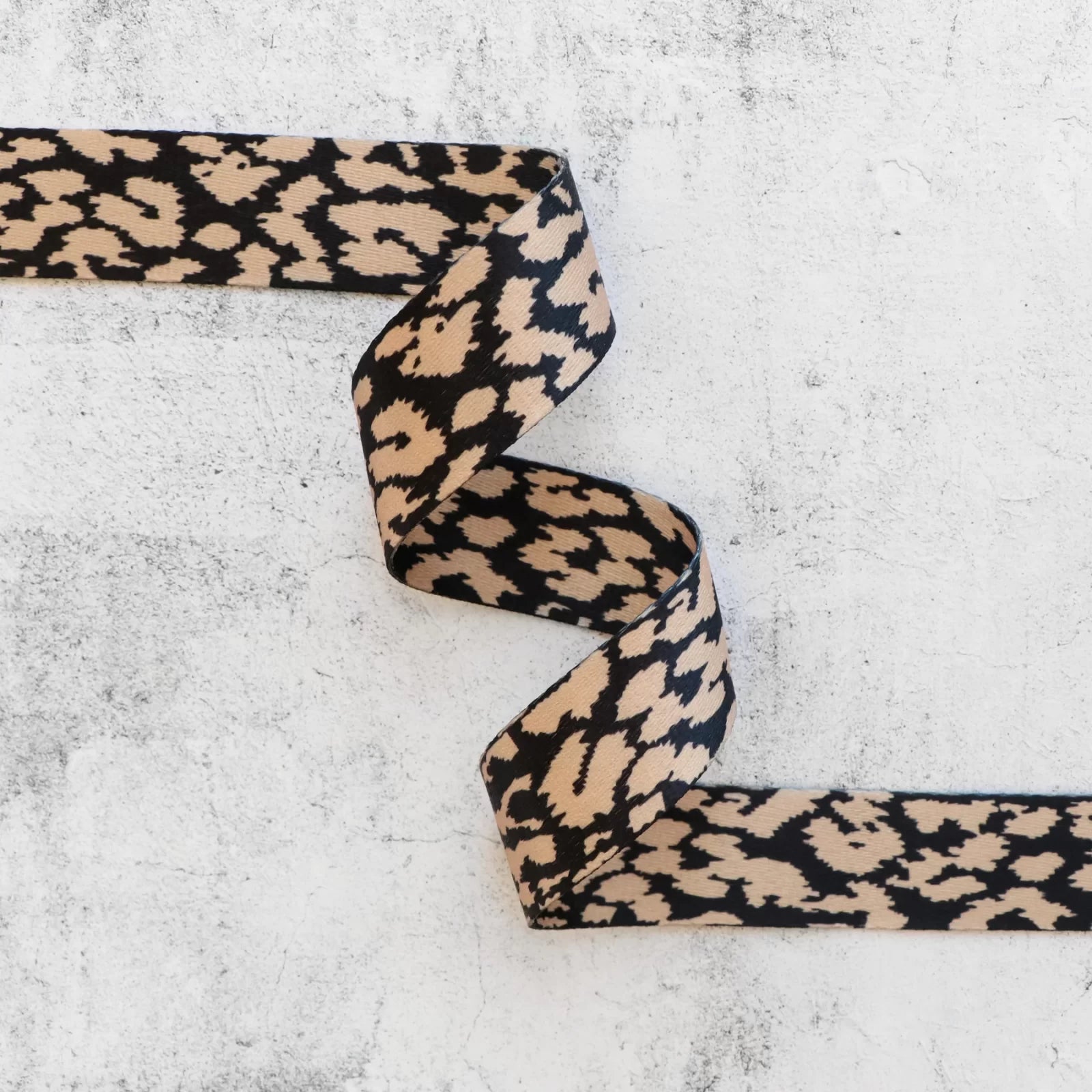 Striped Leopard  1-1/2" Webbing  