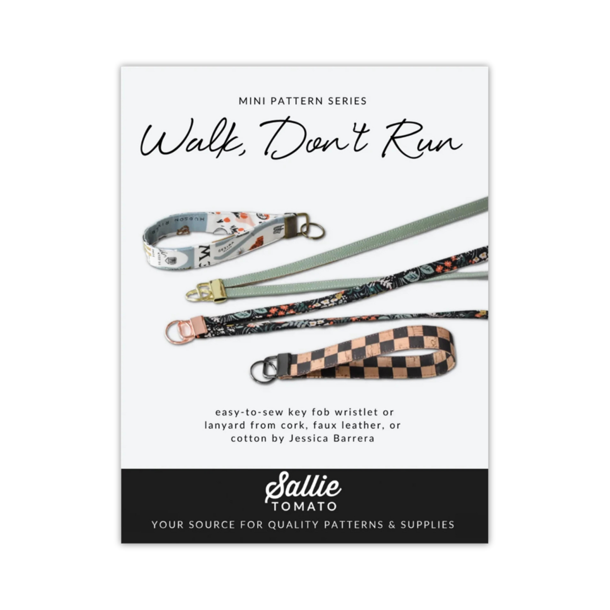 Sallie Tomato - Walk Don't Run Key Fob Wristlet