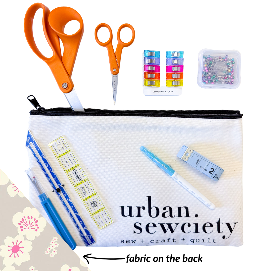 Urban Sewciety 9" Zipper Pouch + Tools