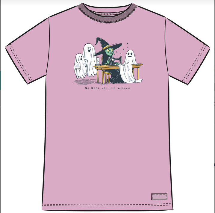 No Rest For the Wicked Machine Tshirt - Violet Purple