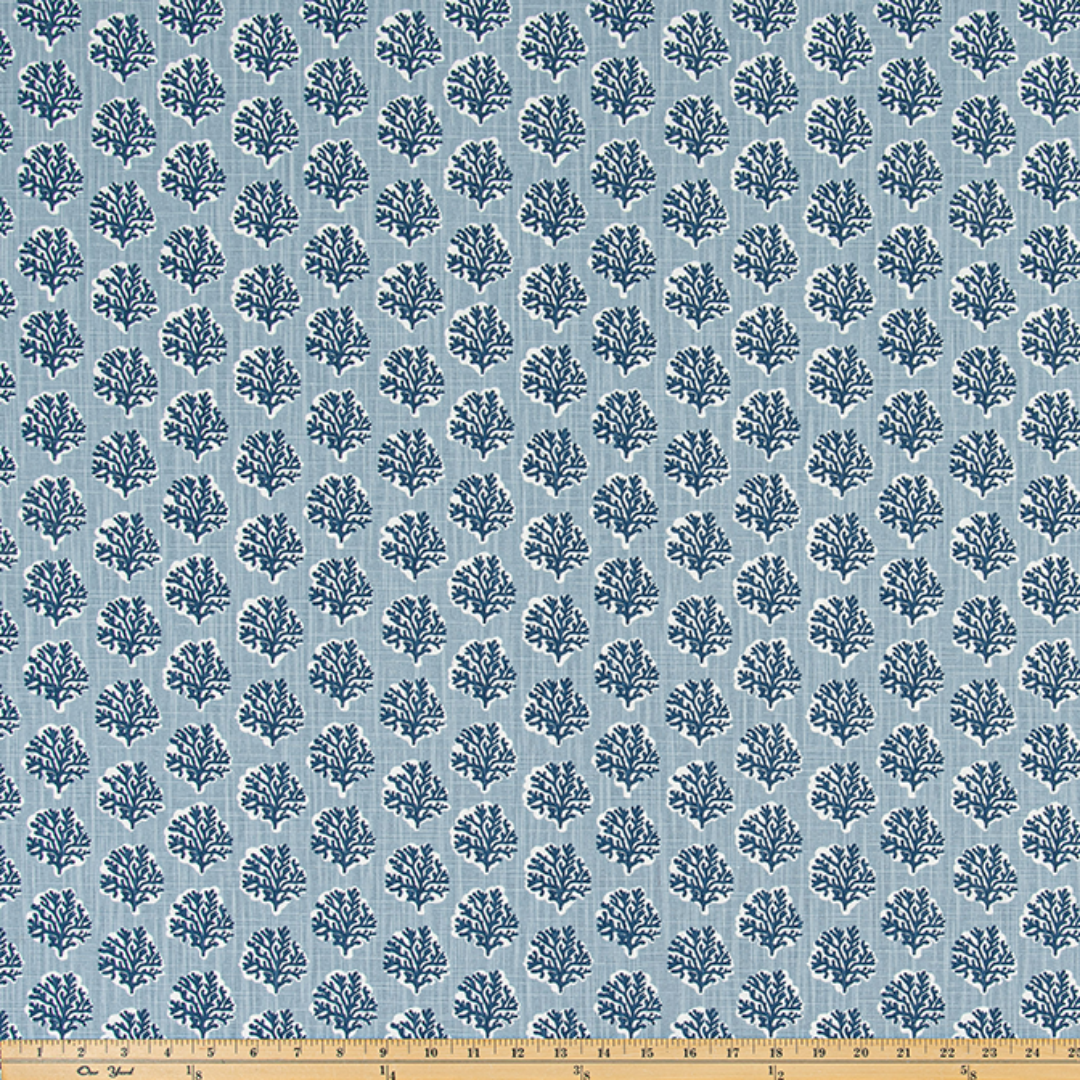 Upholstery Slub Canvas - Sea Fan - Mist