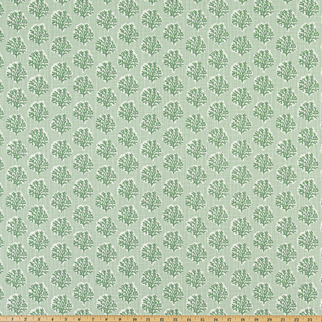 Upholstery Slub Canvas - Sea Fan - Pistachio