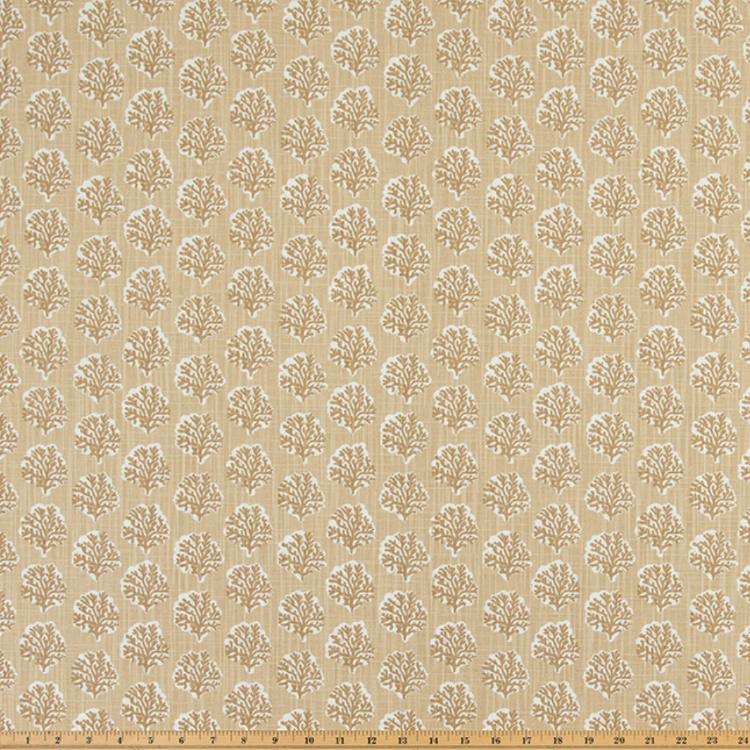 Upholstery Slub Canvas - Sea Fan - Shoreline